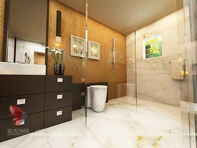 bathroom design 3d render